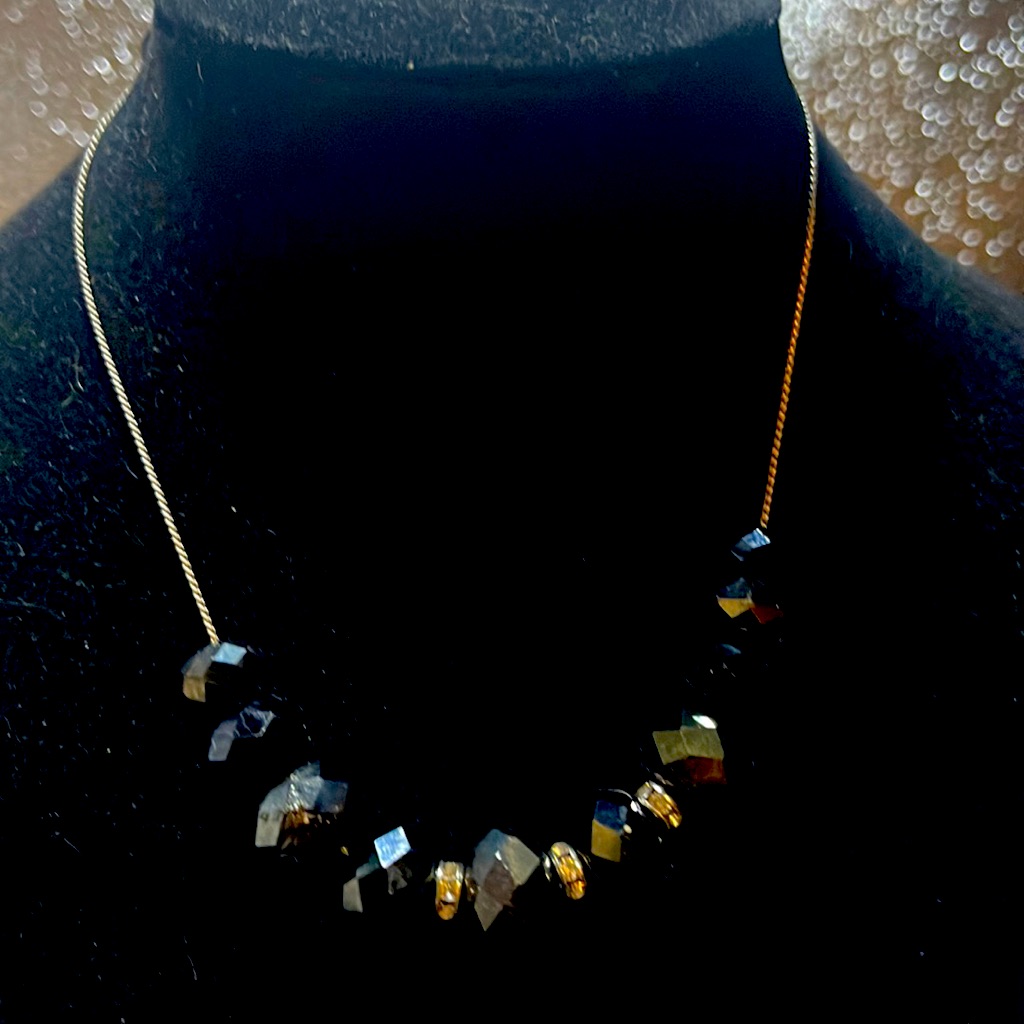 Cute Beaded Necklace On Dainty Chain 5$